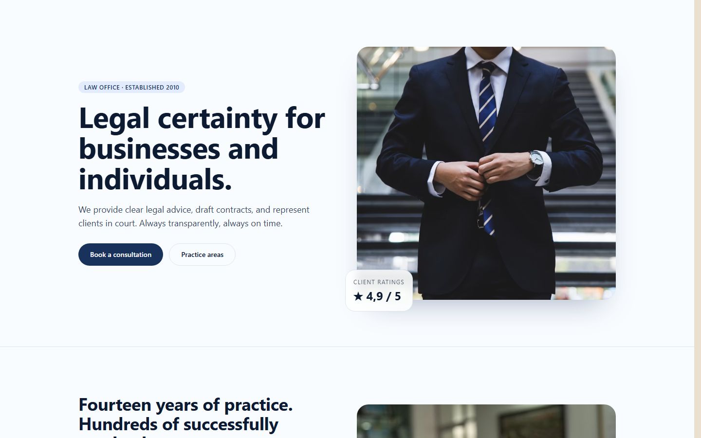 Lawyer or legal advisor preview
