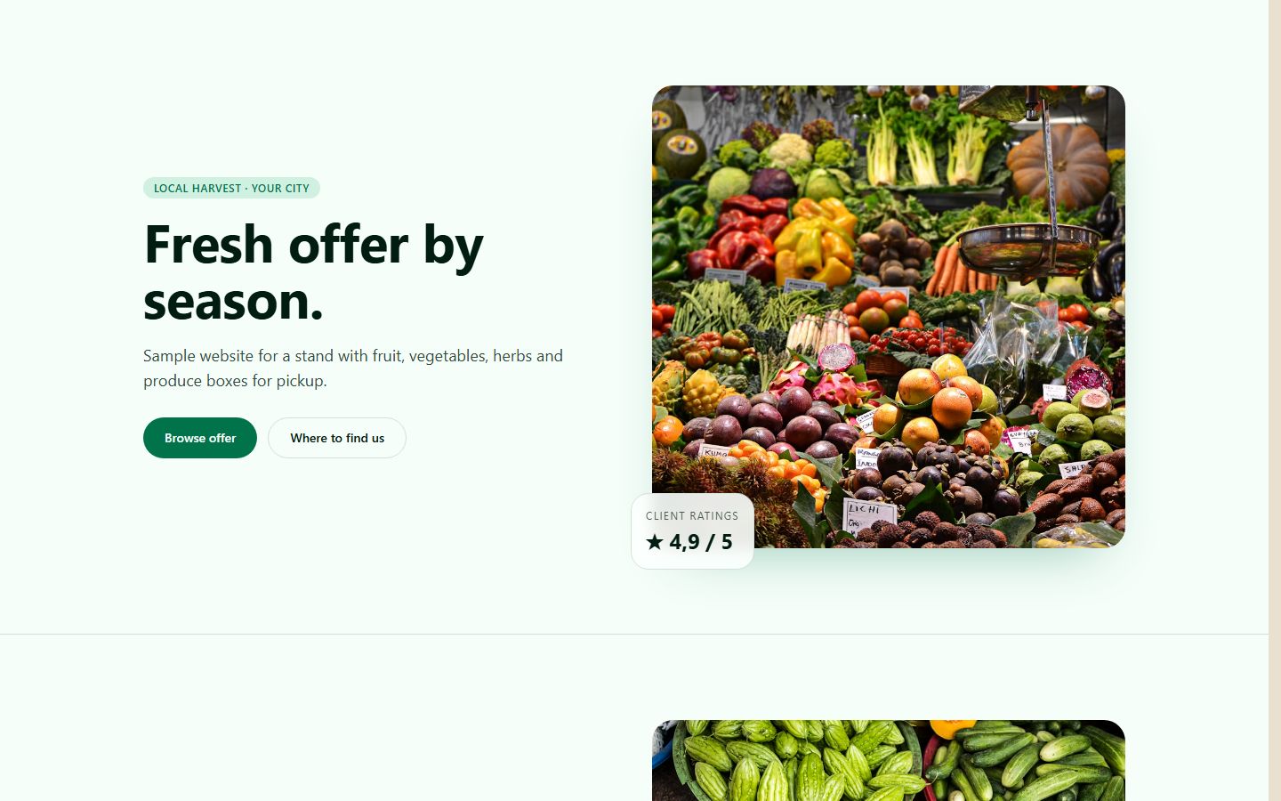 Farm market stand preview