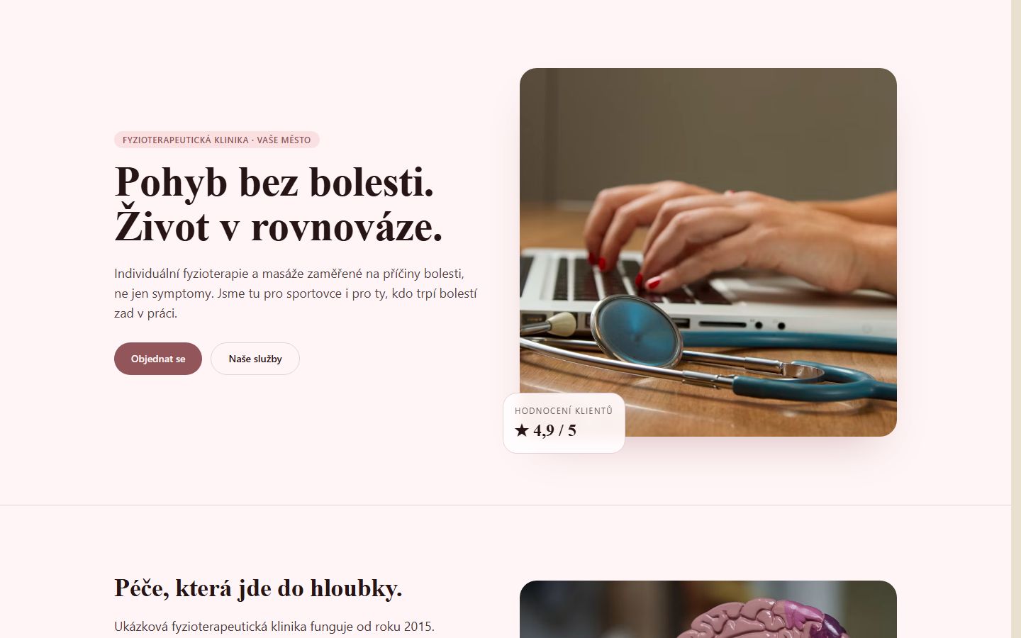Fyzioterapie nebo masáže preview