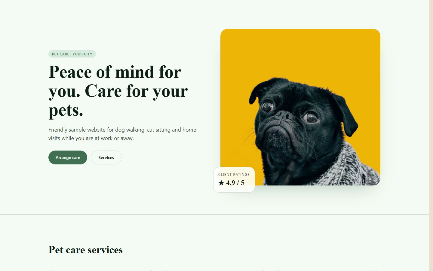 Pet sitter & dog walker preview
