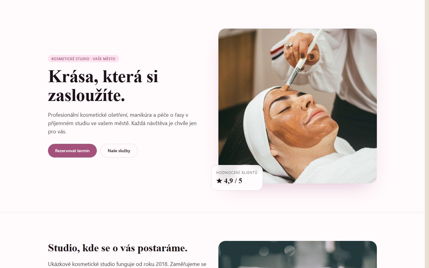 Kosmetické studio preview
