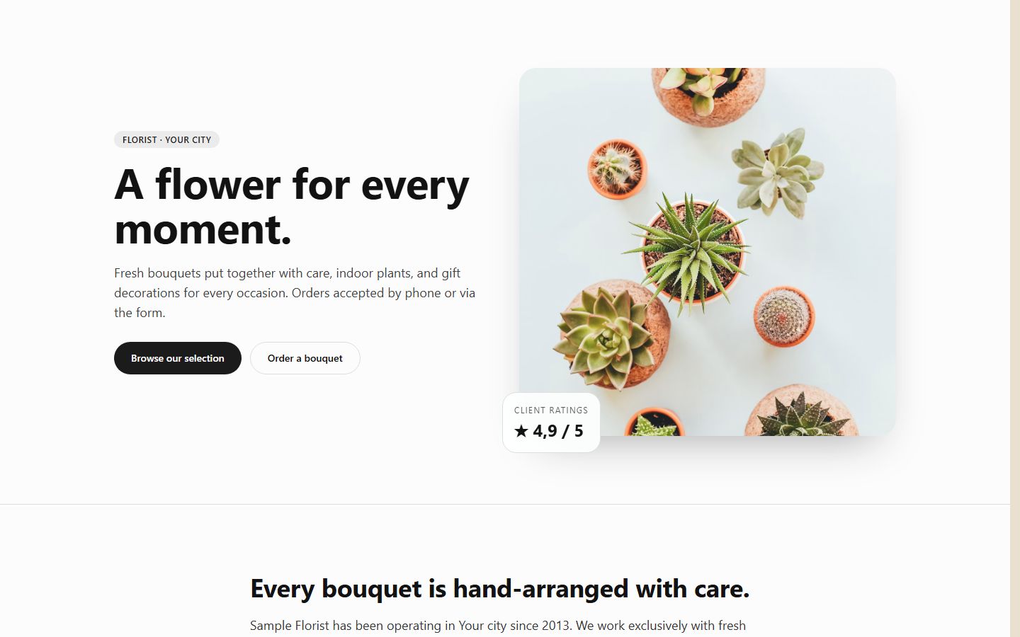 Florist or local shop preview