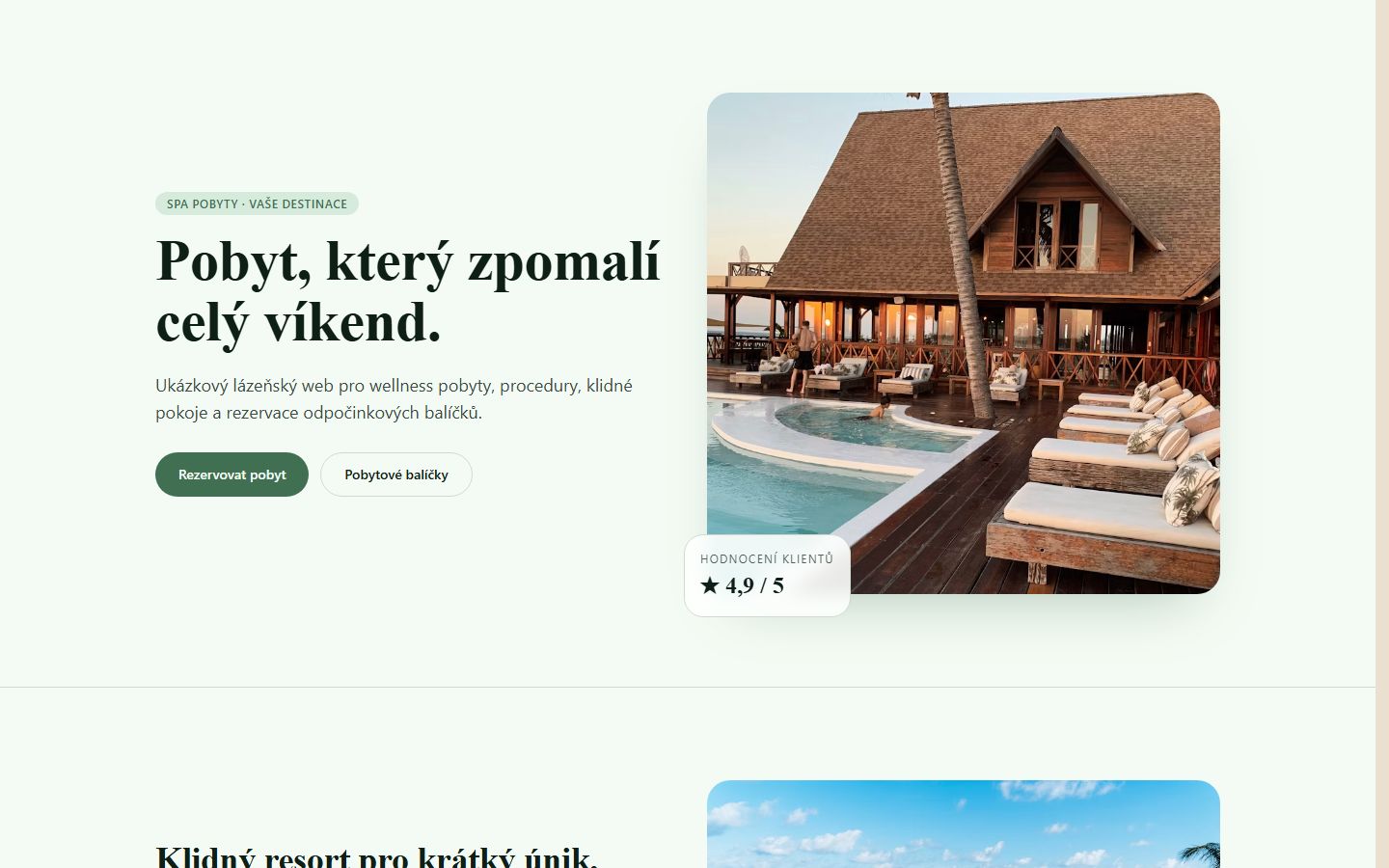 Spa nebo lázeňský pobyt preview