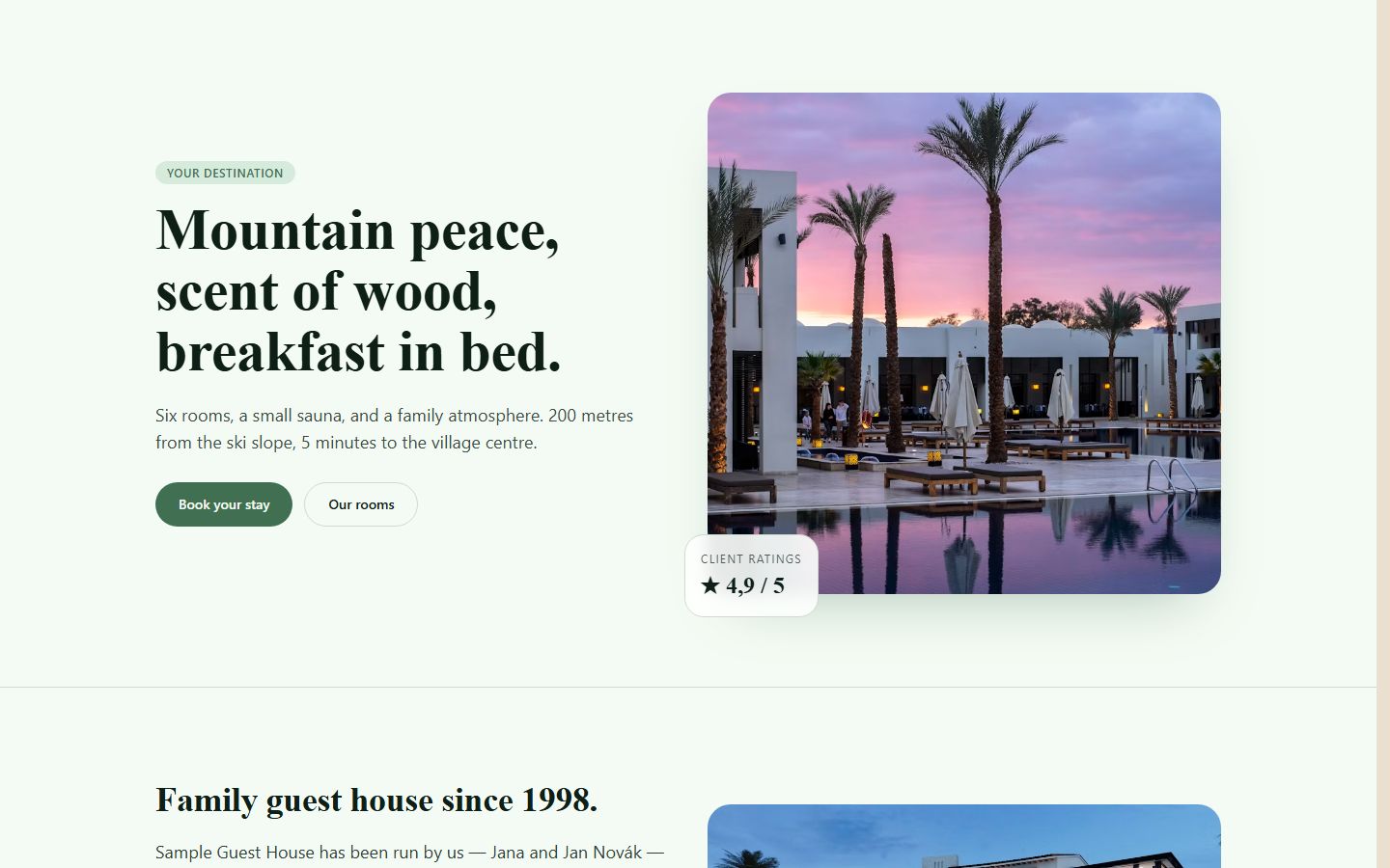 Guesthouse or apartments preview