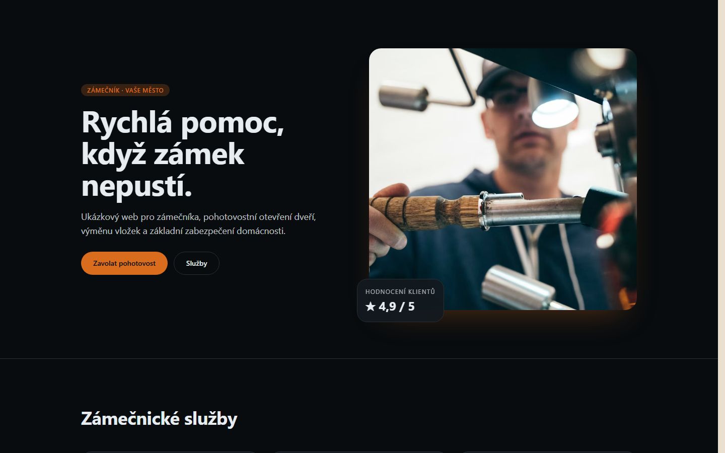 Zámečník a pohotovost preview